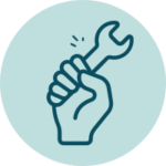 Blue Maintenance Icon